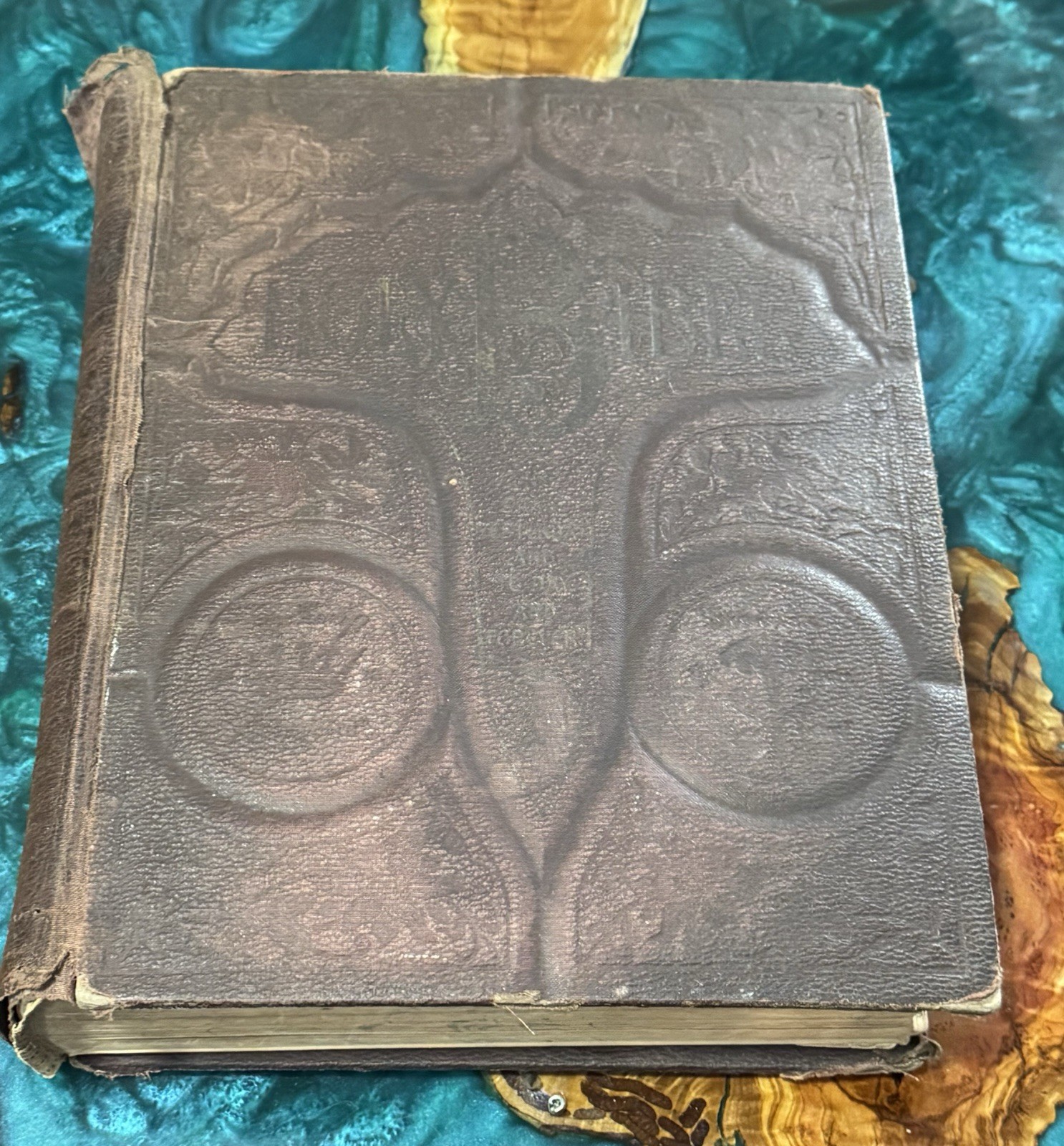 1903 A.J. Holman’s Self Pronouncing Edition Tooled Leather Holy Bible