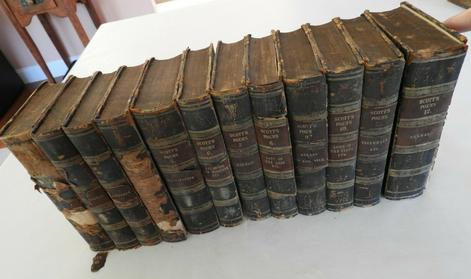 Scott’s Poems 12 Volumes Edinburgh Printed by Ballantyne & Co Paul’s Work 1850