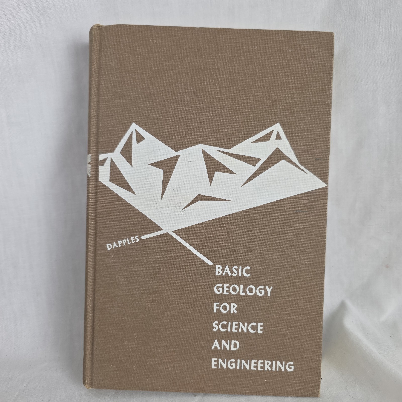 Rare 1959 Vintage Book Basic Geology For Science And Engineering By E C Dapples