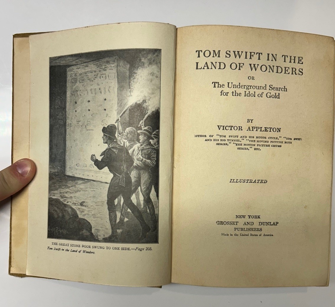 Vintage Tom Swift In The Land Of Wonders By Victor Appleton Grosset &Dunlap 1917