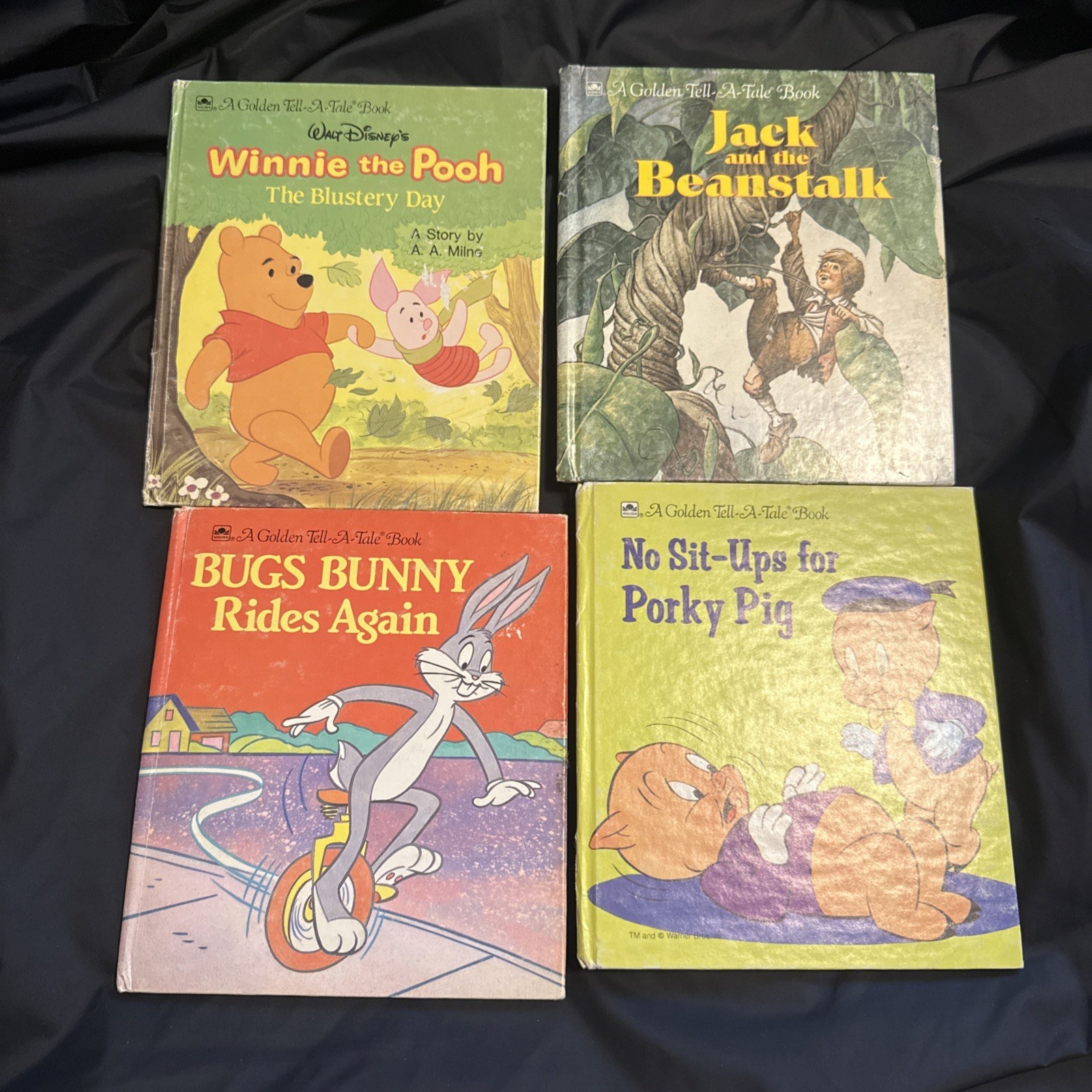 Lot of 4 Vintage Tell A Tales Little Golden Books Hardcover 1975-92
