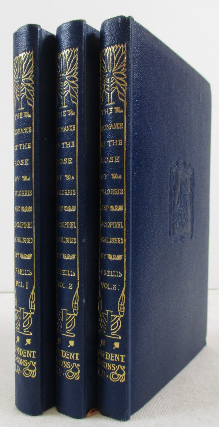 3-Volume Set „The Romance of the Rose“ W. Lorris & J. Clopinel JM Dent 1927
