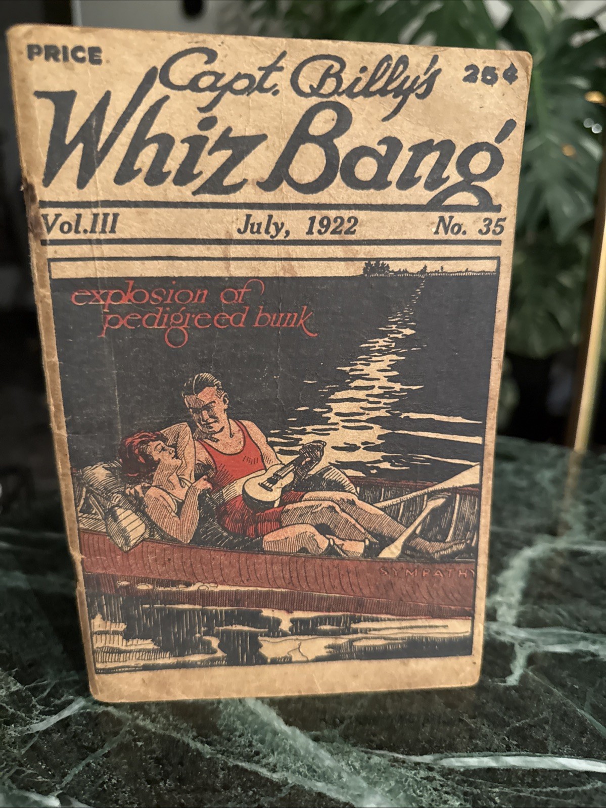 Captain Billy’s Whiz Bang July 1922 Vol. 3 No. 35 Antique Softcover Book NICE!