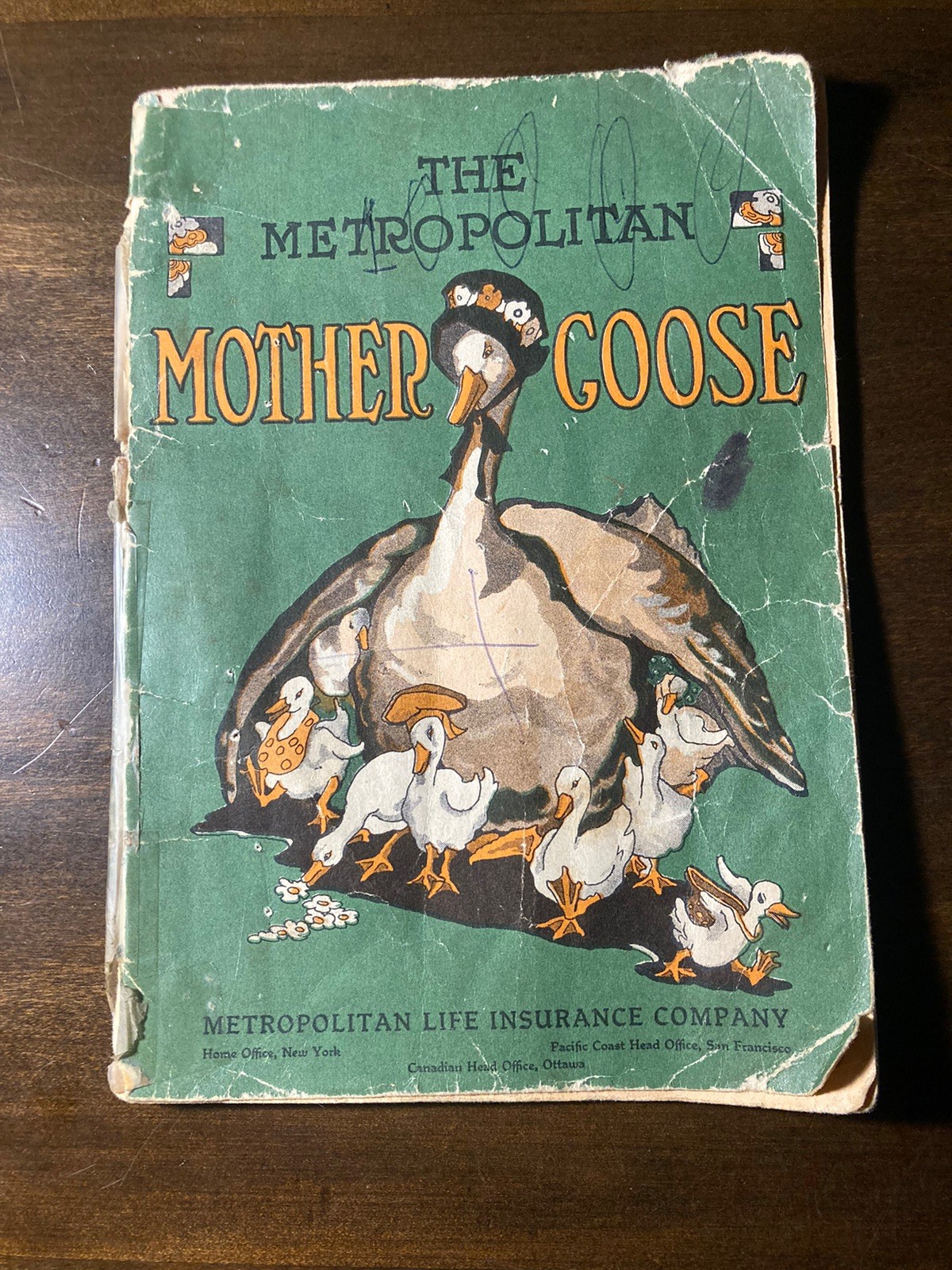 THE METROPOLITAN MOTHER GOOSE,1935,Elizabeth C. Watson,Illustrated 1930s 1920s