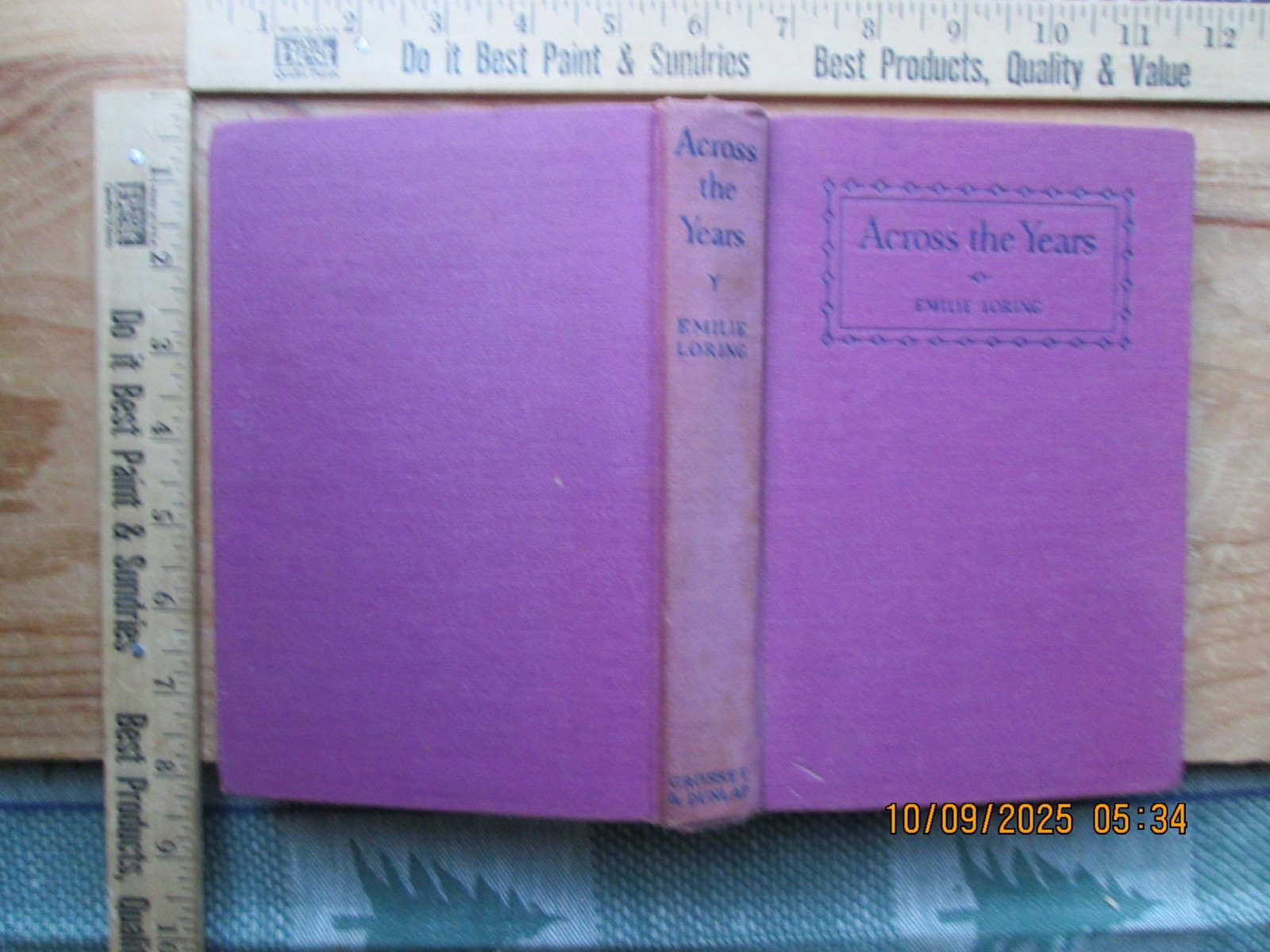 Across the Years – emilie loring 1939
