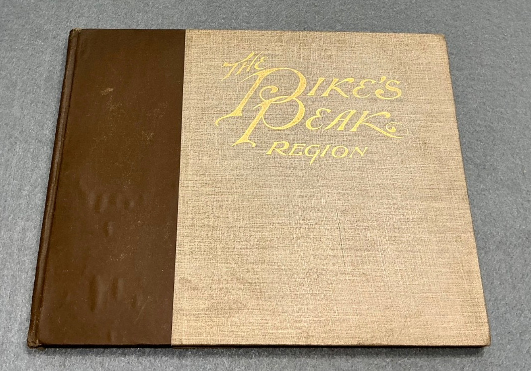 OLD PIKE’S PEAK PHOTO BOOK COLORADO SPRINGS CHARLES LEE MIDLAND RAILWAY 1893