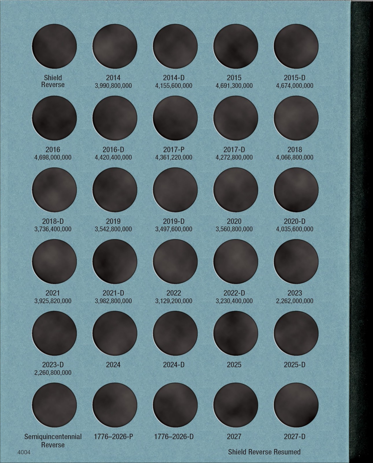 Official Whitman® Coin Folder – Lincoln Cents Collection #4: Starting 2014