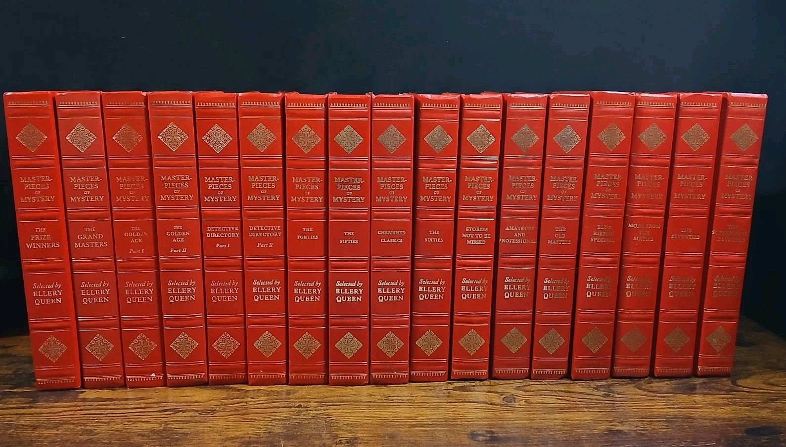 MASTERPIECES OF MYSTERY Selected by Ellery Queen Set of 17 VG HC Collection