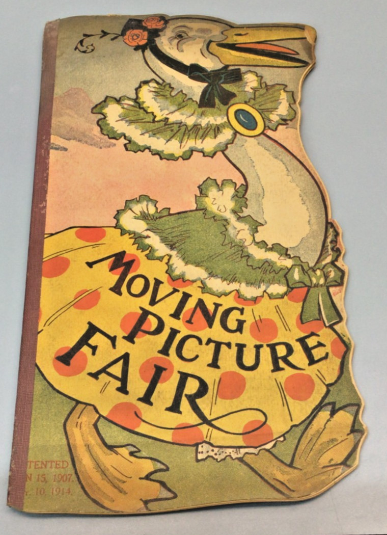 1914 „Moving Picture Fair“ Children’s Movable Flip Sections Book. Good Cond.