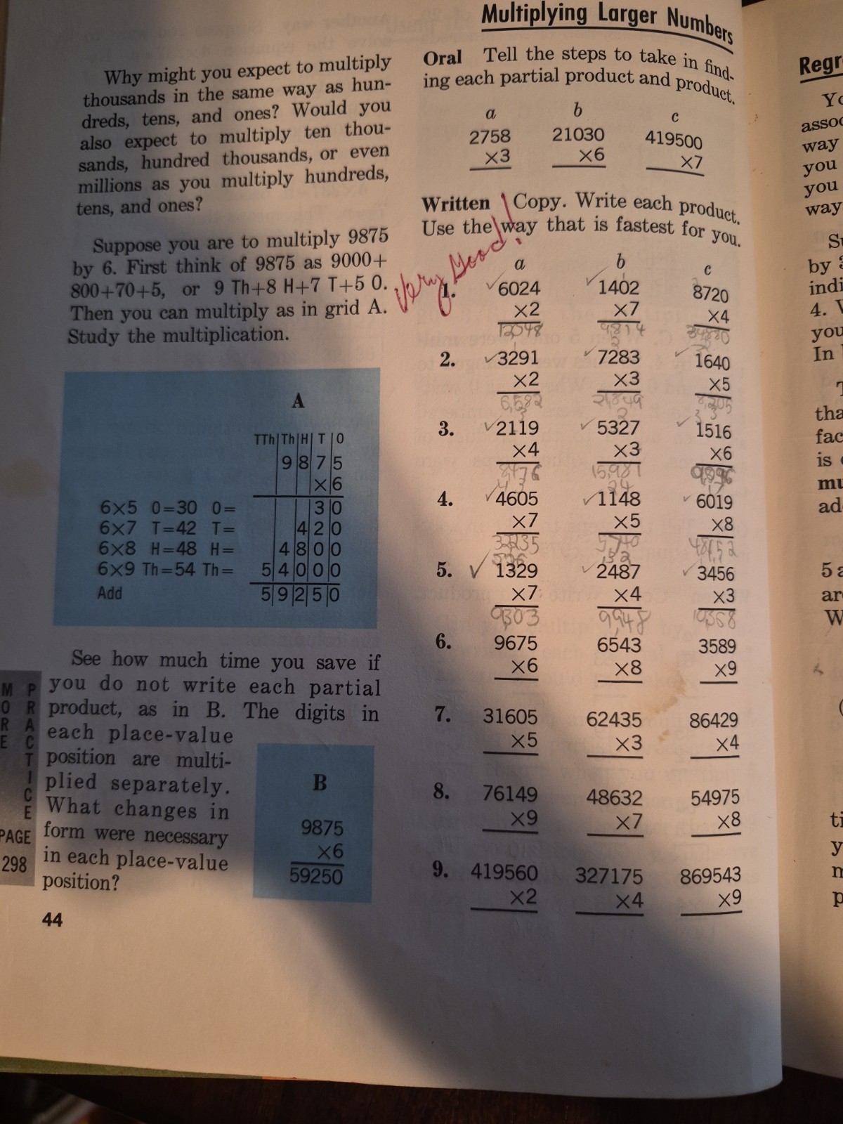 Vintage 6th Grade Hardback Arithmetic Math Book 1963