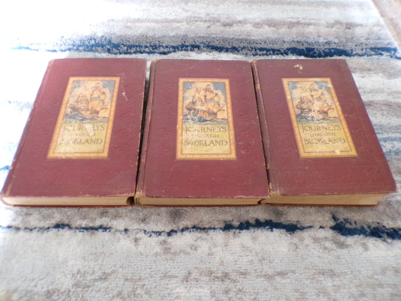 Charles H. Sylvester Journeys Through Bookland Vols. 4,5,7 Copyright 1922