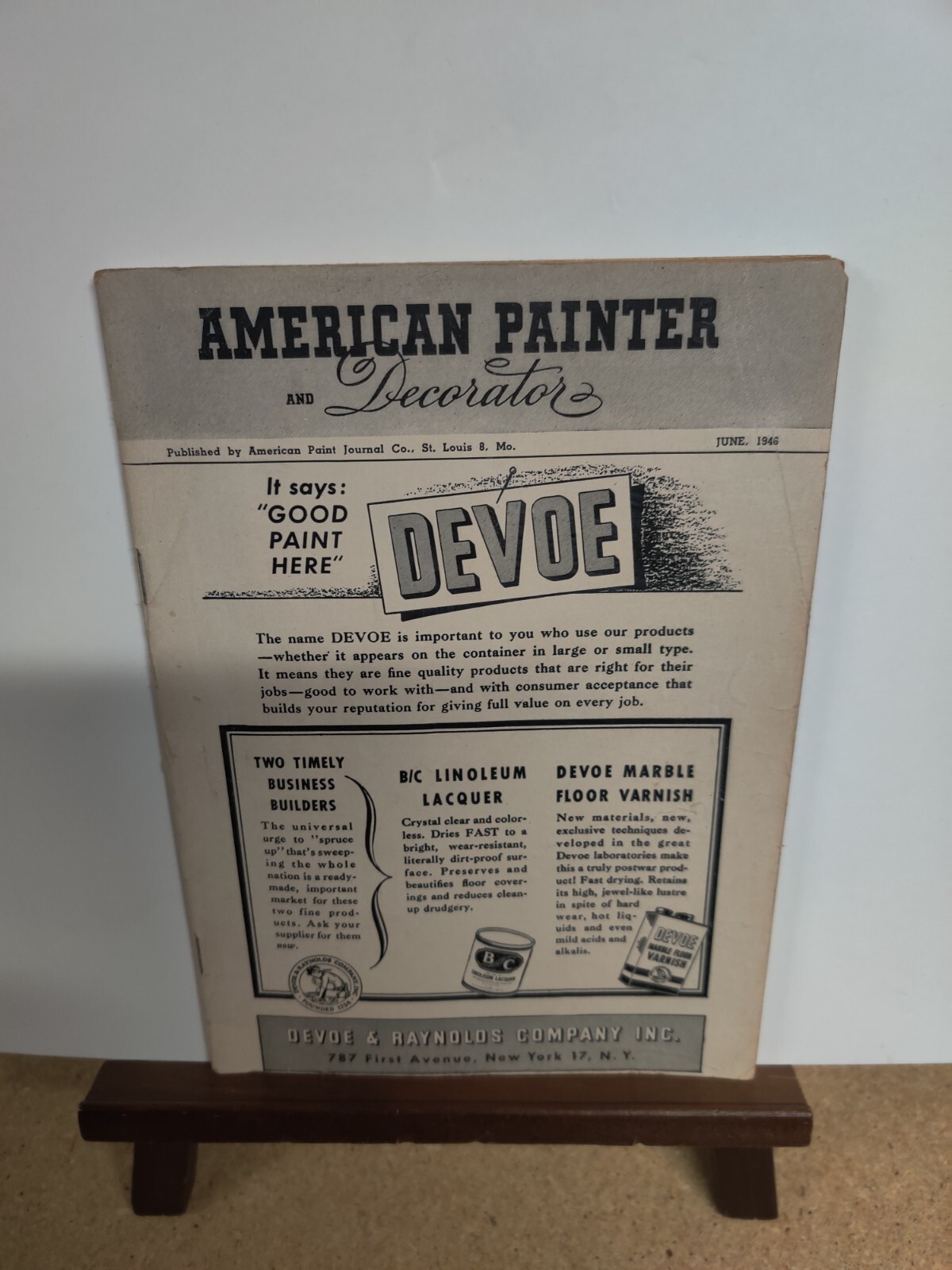 American Paint JOURNAL June 1946 VOL 23 NO 6, AMERICAN Painter And Decorator