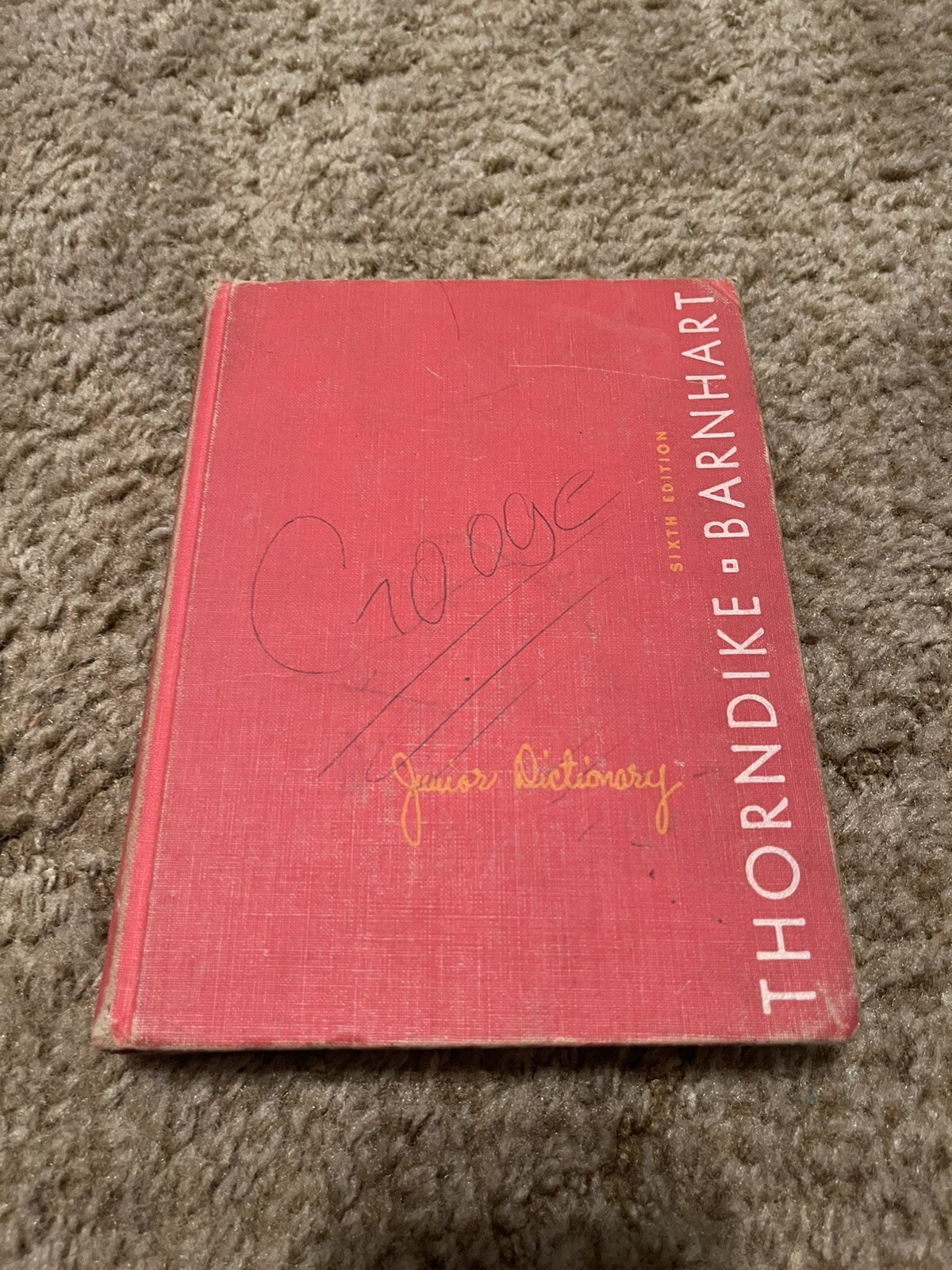 Thorndike Barnhart Junior Dictionary (6th Edition, 1965, Hardcover)