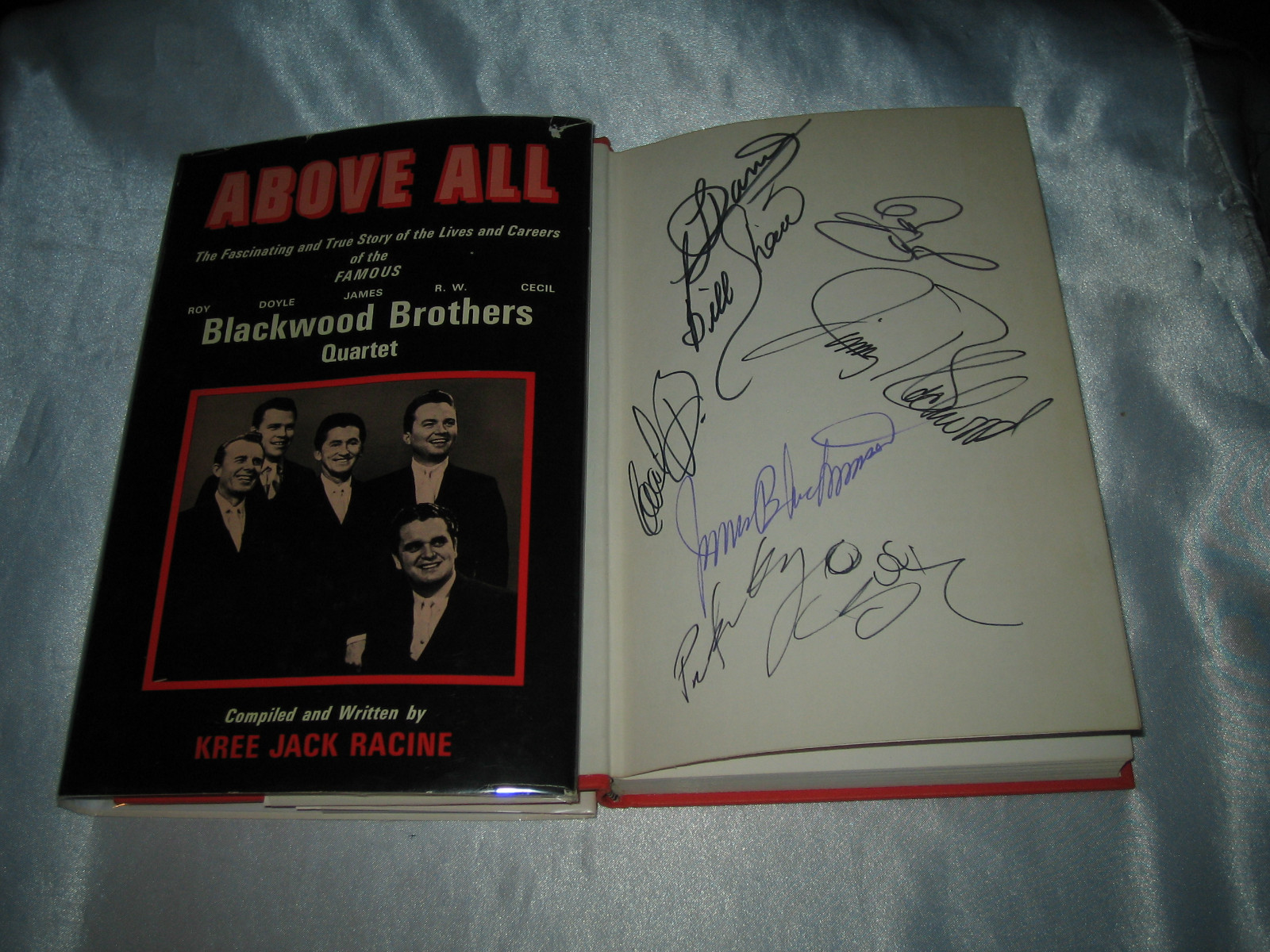 Above All Gospel Music Blackwood Brothers Signed x 7 1967 Hardcover Rare!