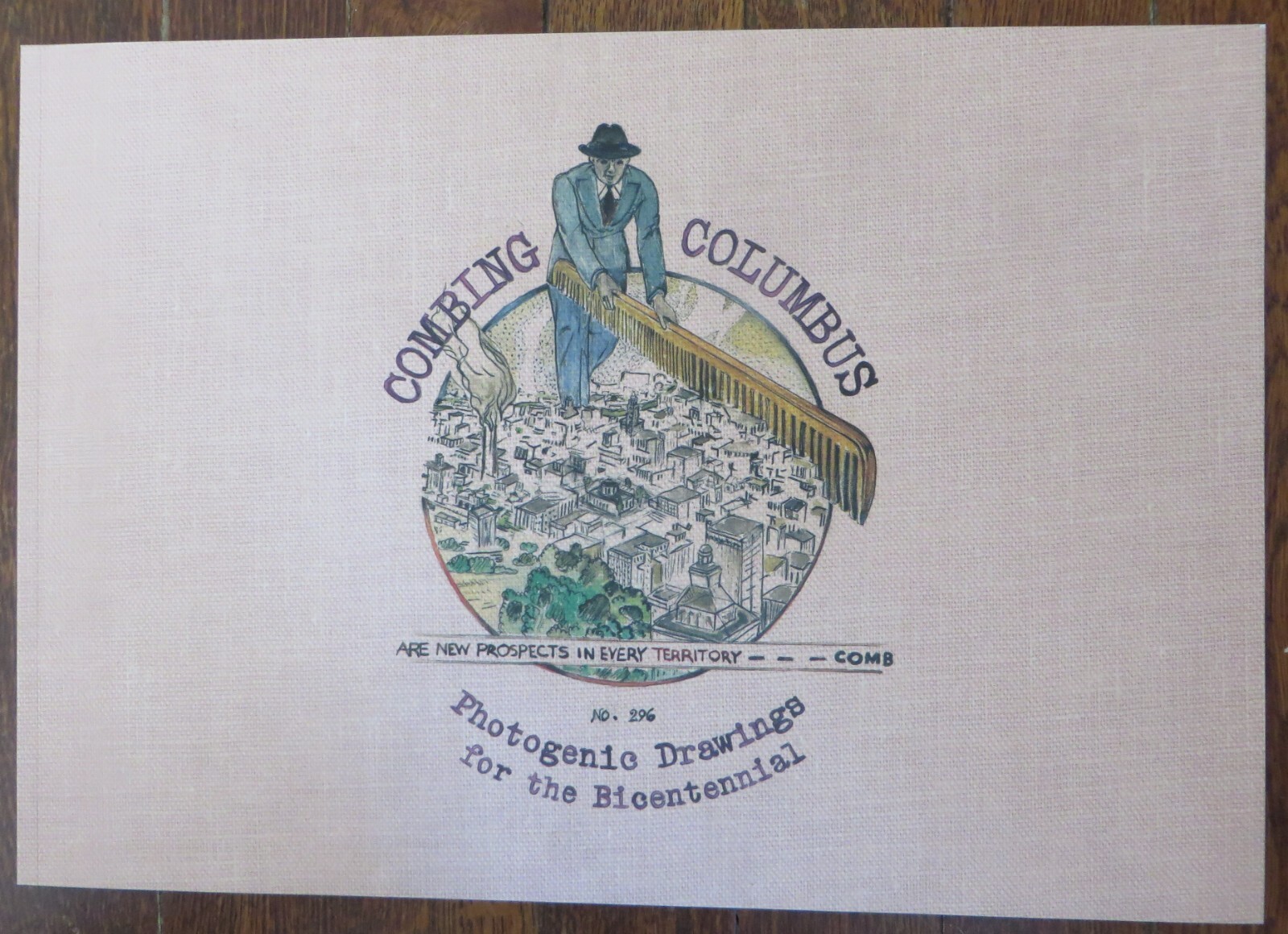 BK: Combing Columbus: Photographic Drawings Bicentennial Bole SIGNED! Ohio RARE!