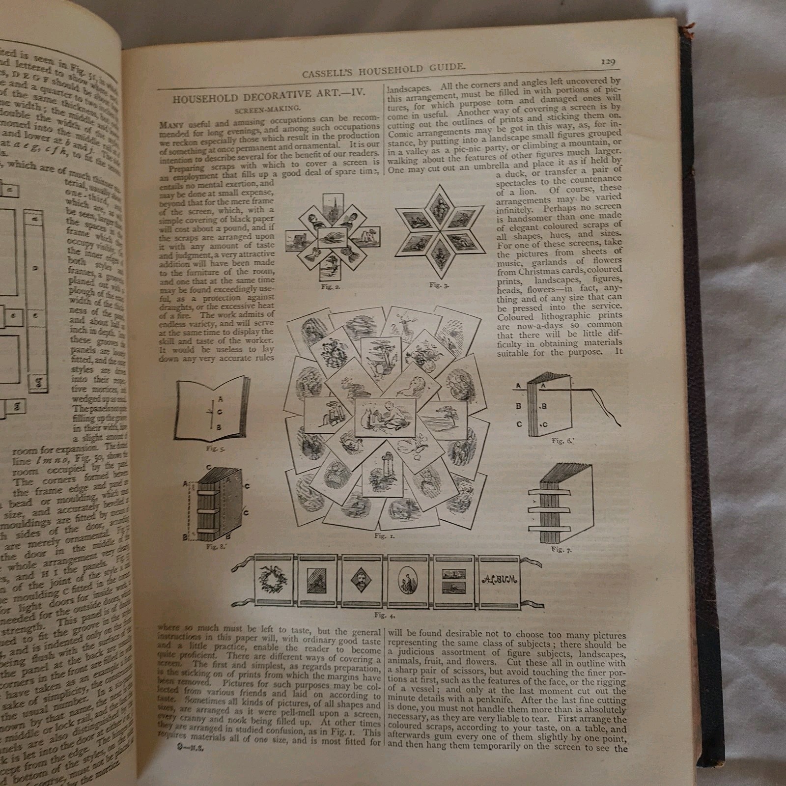 Cassell’s Household Guide c.1870s 4 Vols in 2 Illustrated Victorian Set