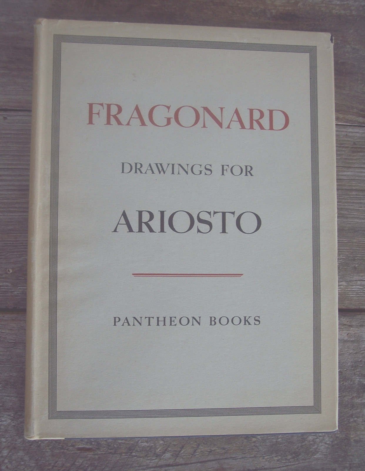 Fragonard Drawings For Ariosto – Pantheon Books One Of 1200 Copies
