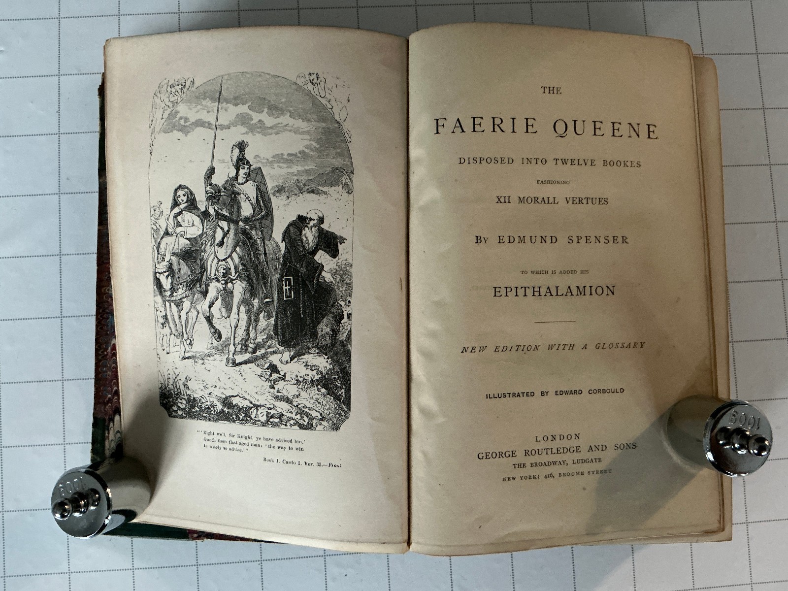 The Faerie Queene by Edmund Spenser c1860 illustrated by Edward Corbould Antique