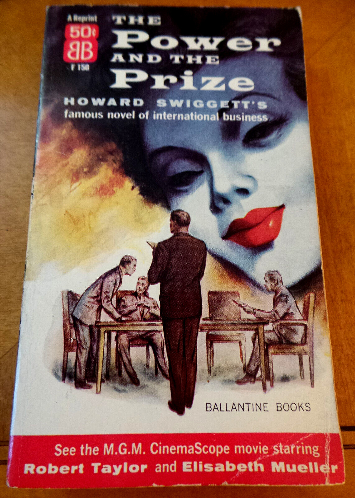 The Power and the Prize by Howard Swiggett 1954 Movie Tie-In Ballantine F150 VG