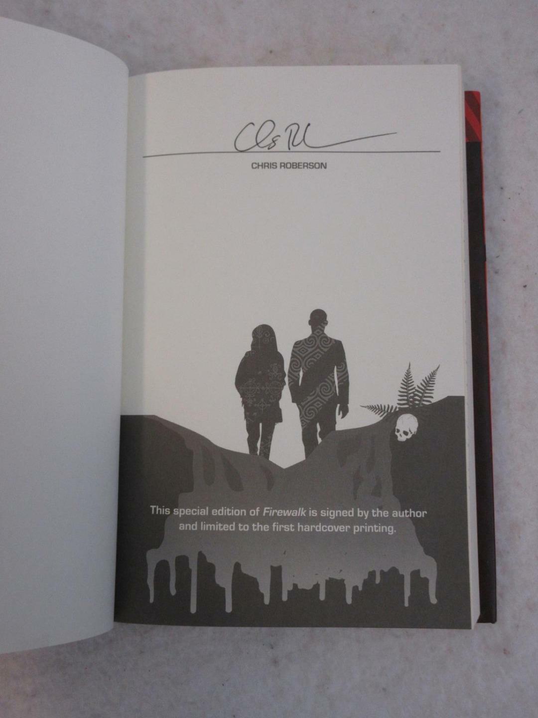 SIGNED Chris Roberson FIREWALK 2016 Night Shade Books, NY First Edition/Printing