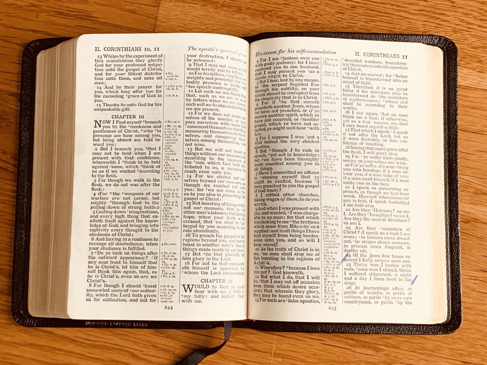 Holy Bible – Concordance – Red Letter Edition – Cambridge Morocco Leather Lined