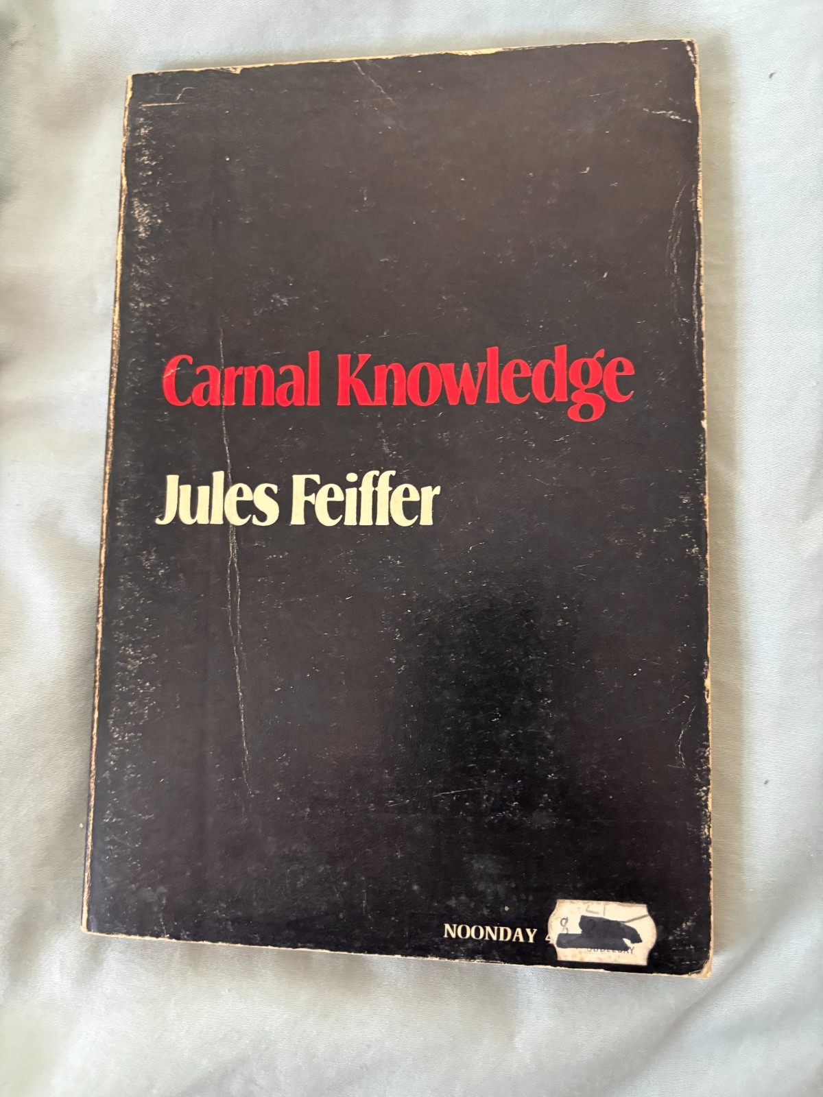 Carnal Knowledge – screenplay digest PB movie tie-in VG 1971 Jack Nicholson