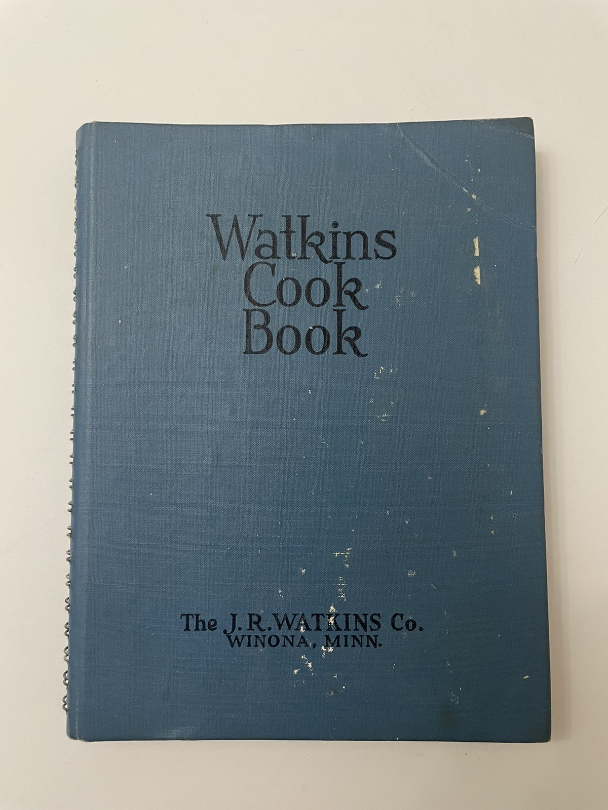 Watkins Cook Book by J.R. Watkins Company -1938 Spiral HC Vintage