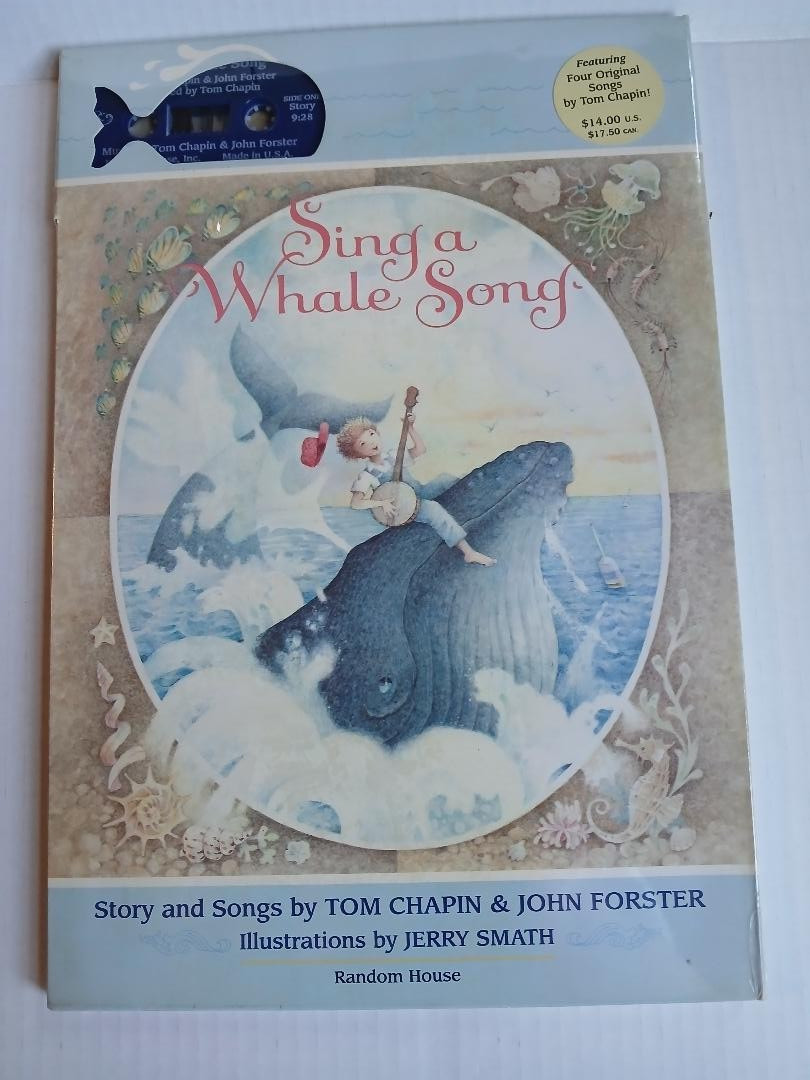 Sing a Whale Song by Tom Chapin & John Forster Sealed Book & Cassette Tape 1993