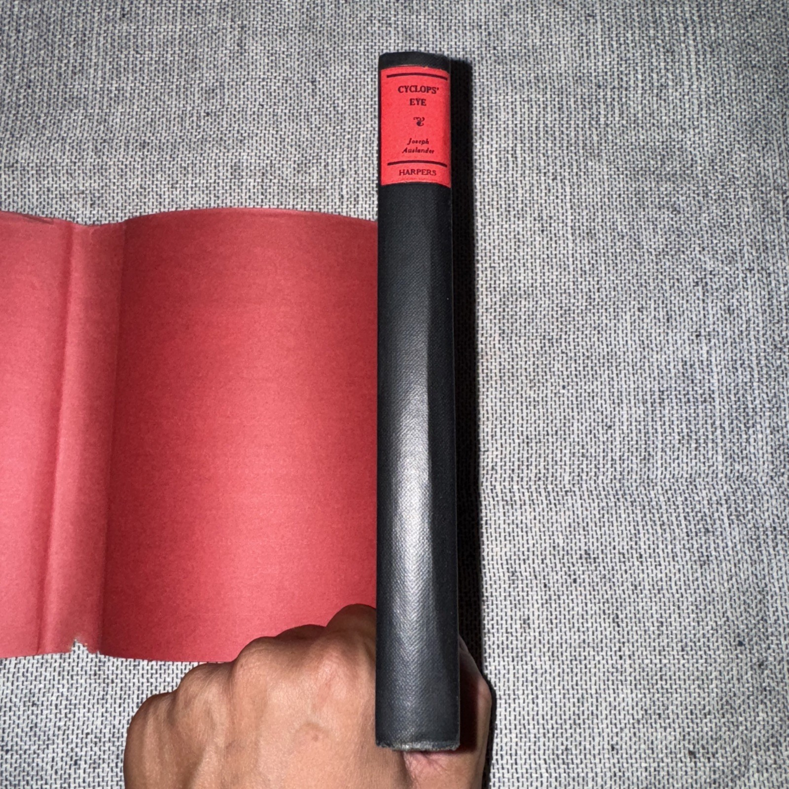 Cyclops’ Eye by Joseph Auslander 1926 HCDJ 1st Edition