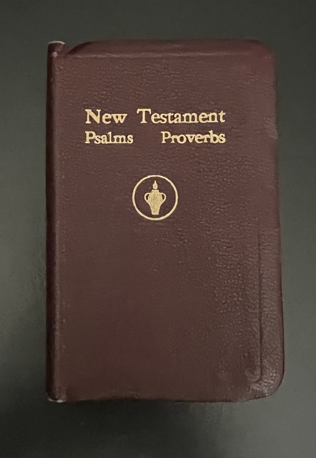 VTG 1959 THE NEW TESTAMENT KJV w/ Psalms & Proverbs Gideon’s Leatherette Pocket