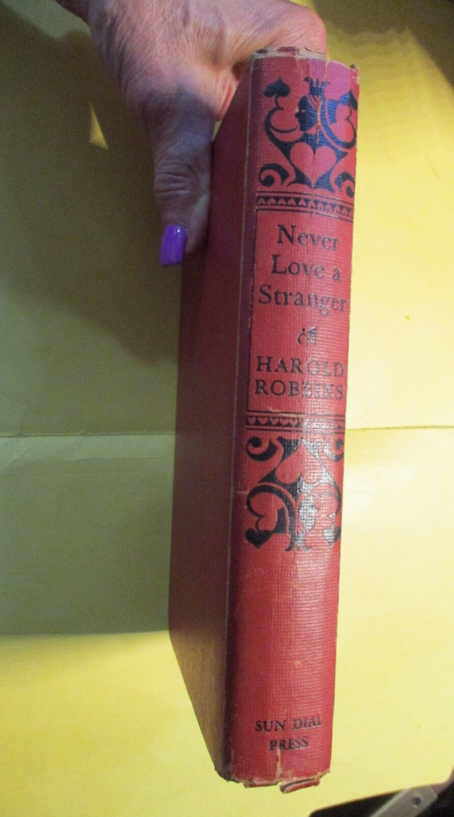 1949 1st Edition Harold ROBBINS Never Love a Stranger HC