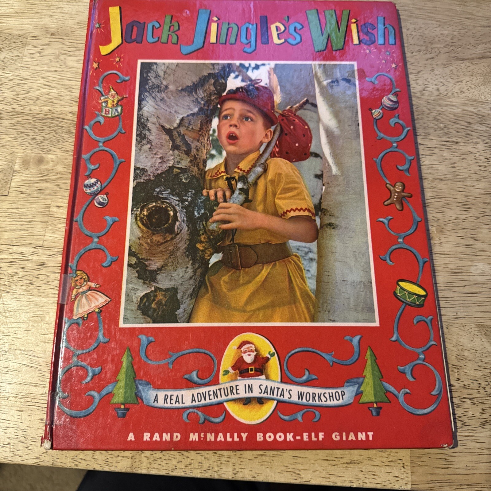 JACK JINGLE’S WISH REAL ADVENTURE IN SANTA’S WORKSHOP HC ELF GIANT BOOK 1953