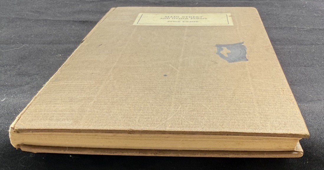 Joyce Kilmer, Main Street and Other Poems ~ 1st/1st ~ 1917 ~ G. H. Doran Co.