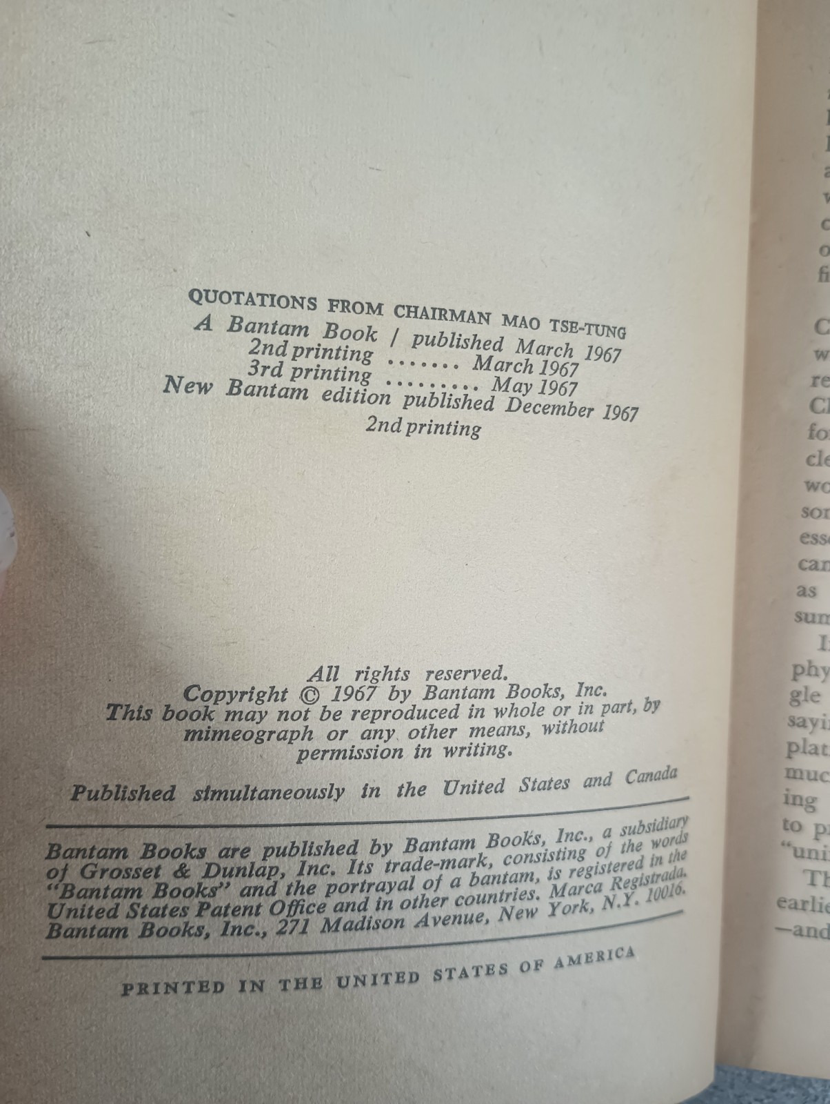 Quotations From Chairman Mao-Tse-Tung: PB (1967, 2nd Edition)