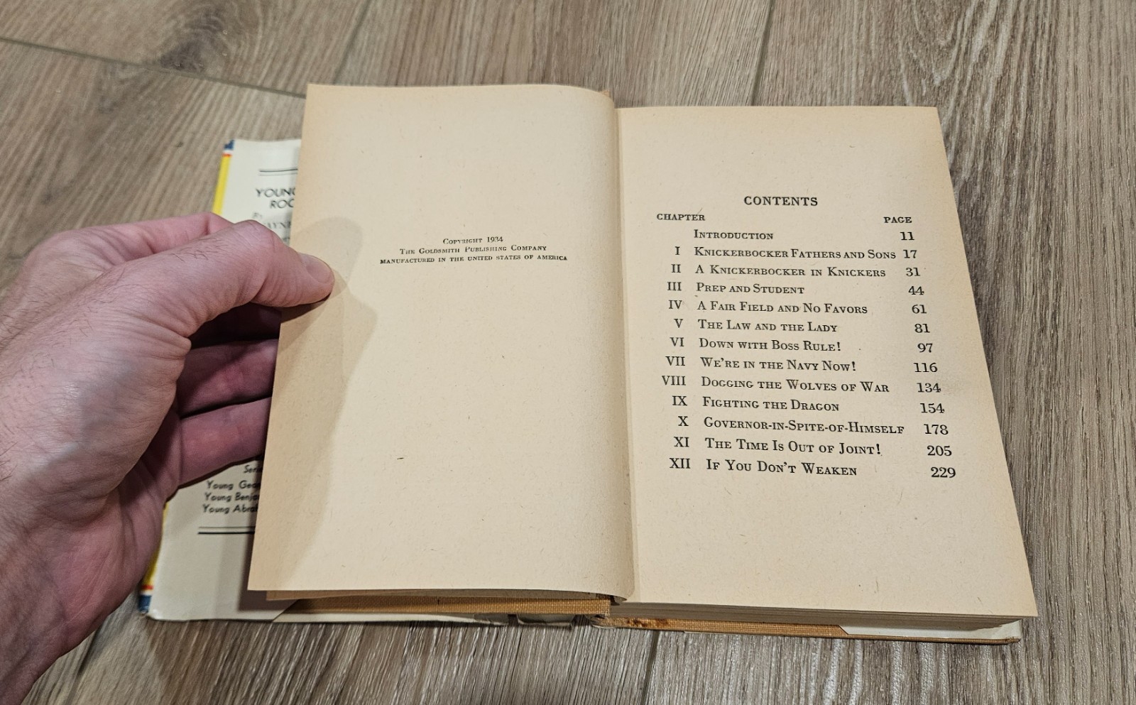 Young Franklin Roosevelt by Wayne Whipple HC DJ Goldsmith Publishing Co 1934