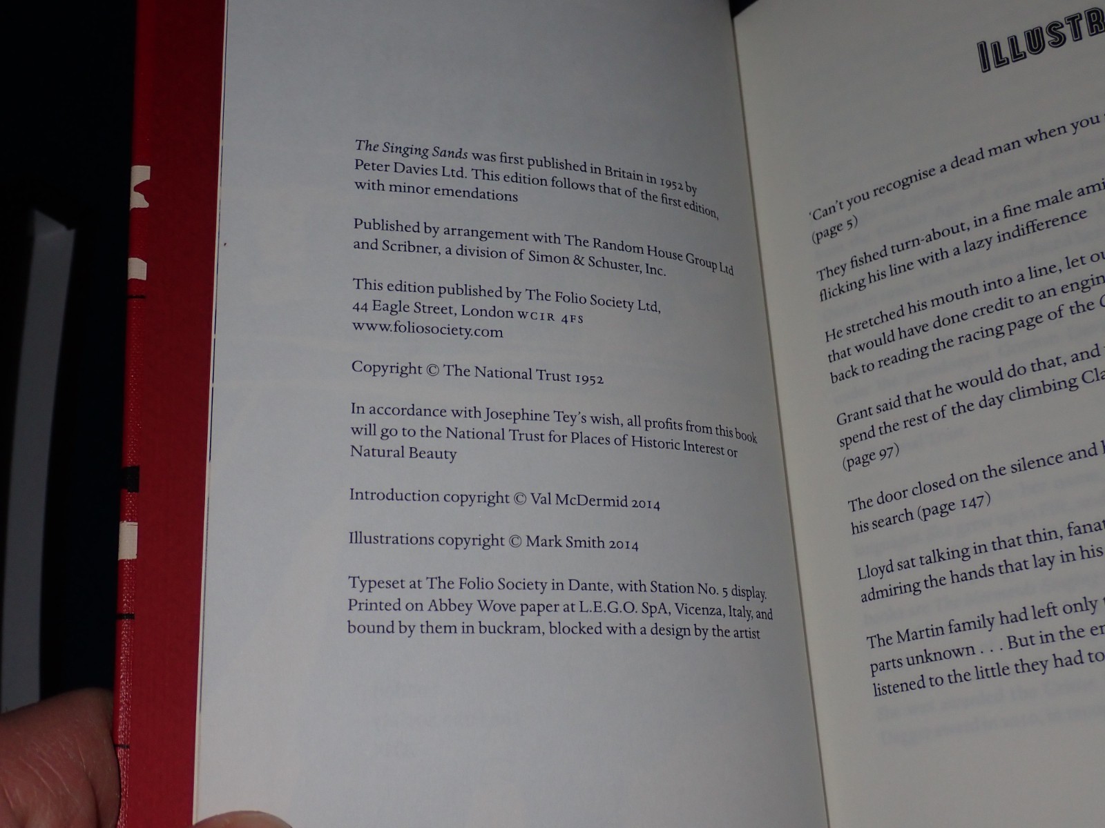 The Singing Sands Josephine Tey Folio Society 2014