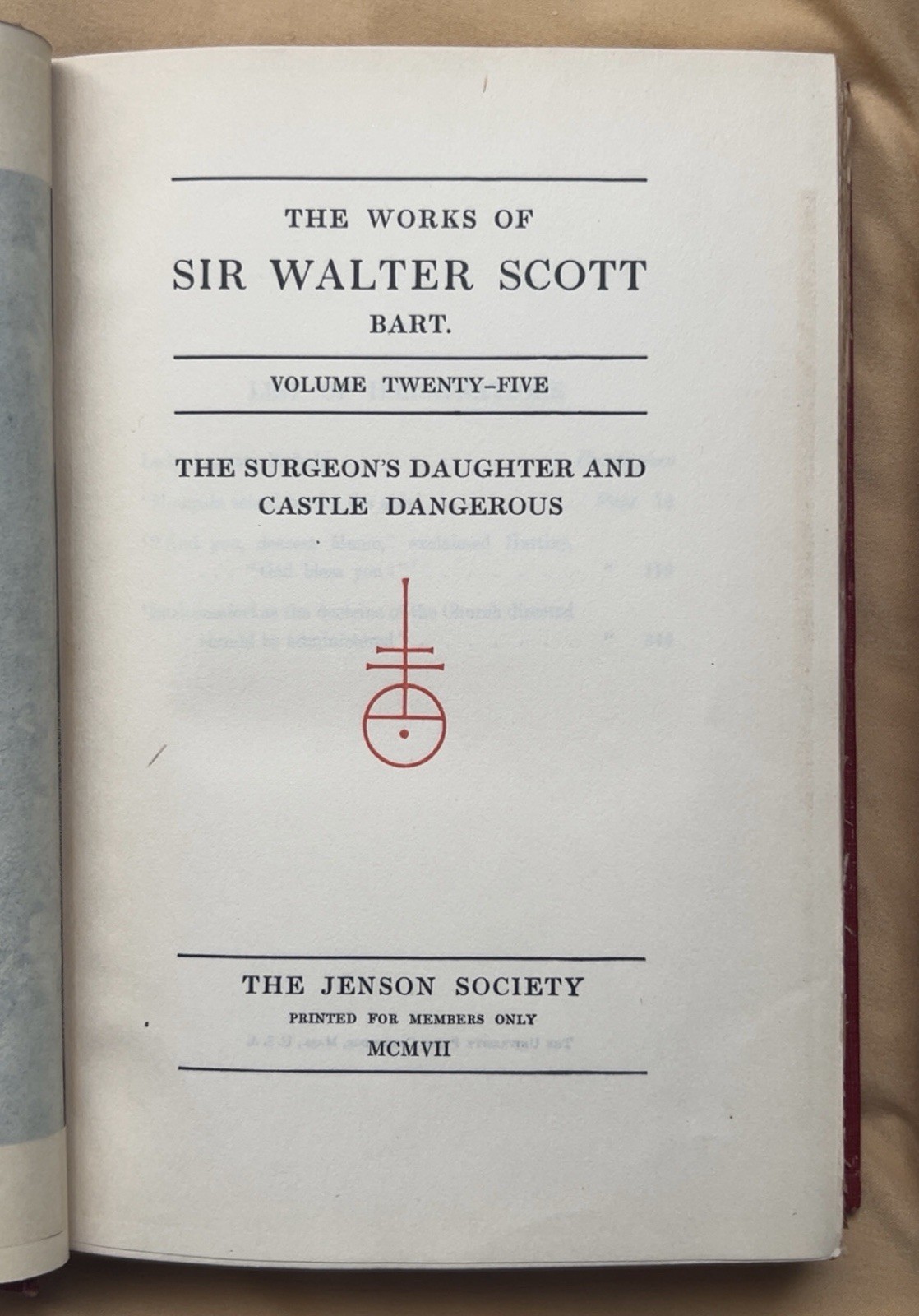 THE WORKS OF SIR WALTER SCOTT Volume XX & XXV