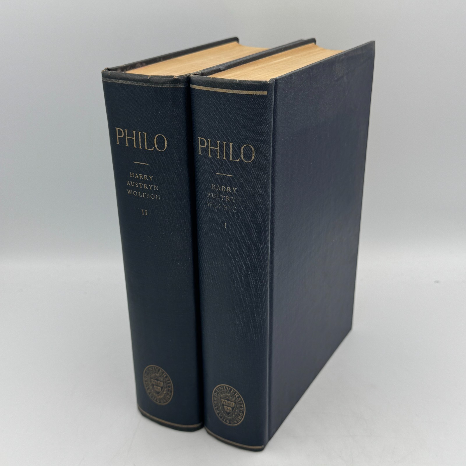 Philo Foundations of Religious Philosophy by Harry Austryn Wolfson 2 Vol Set HC
