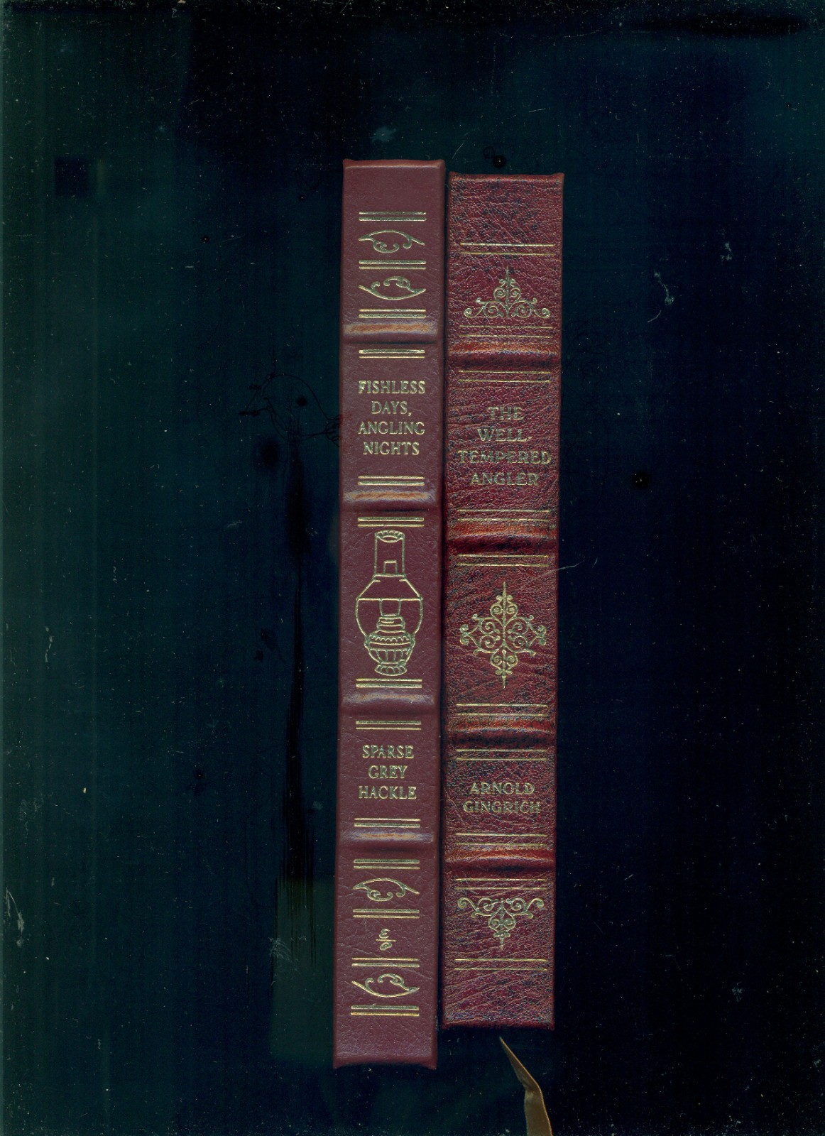2 Easton Press Collectors Ed Well Tempered Angler Fishless Days, Angling Nights