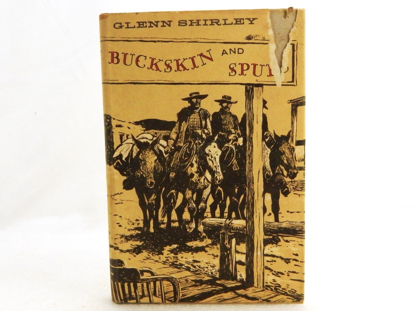 „Buckskin And Spurs“, 1958 Novel by Glenn Shirley, Hastings House, Hard Cover
