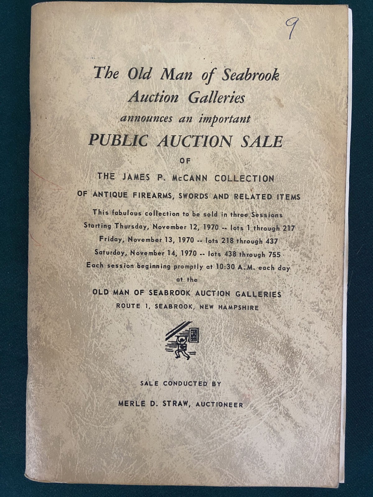 1970 Old Man of Seabrook Antique Firearms Guns Swords Catalog Civil War