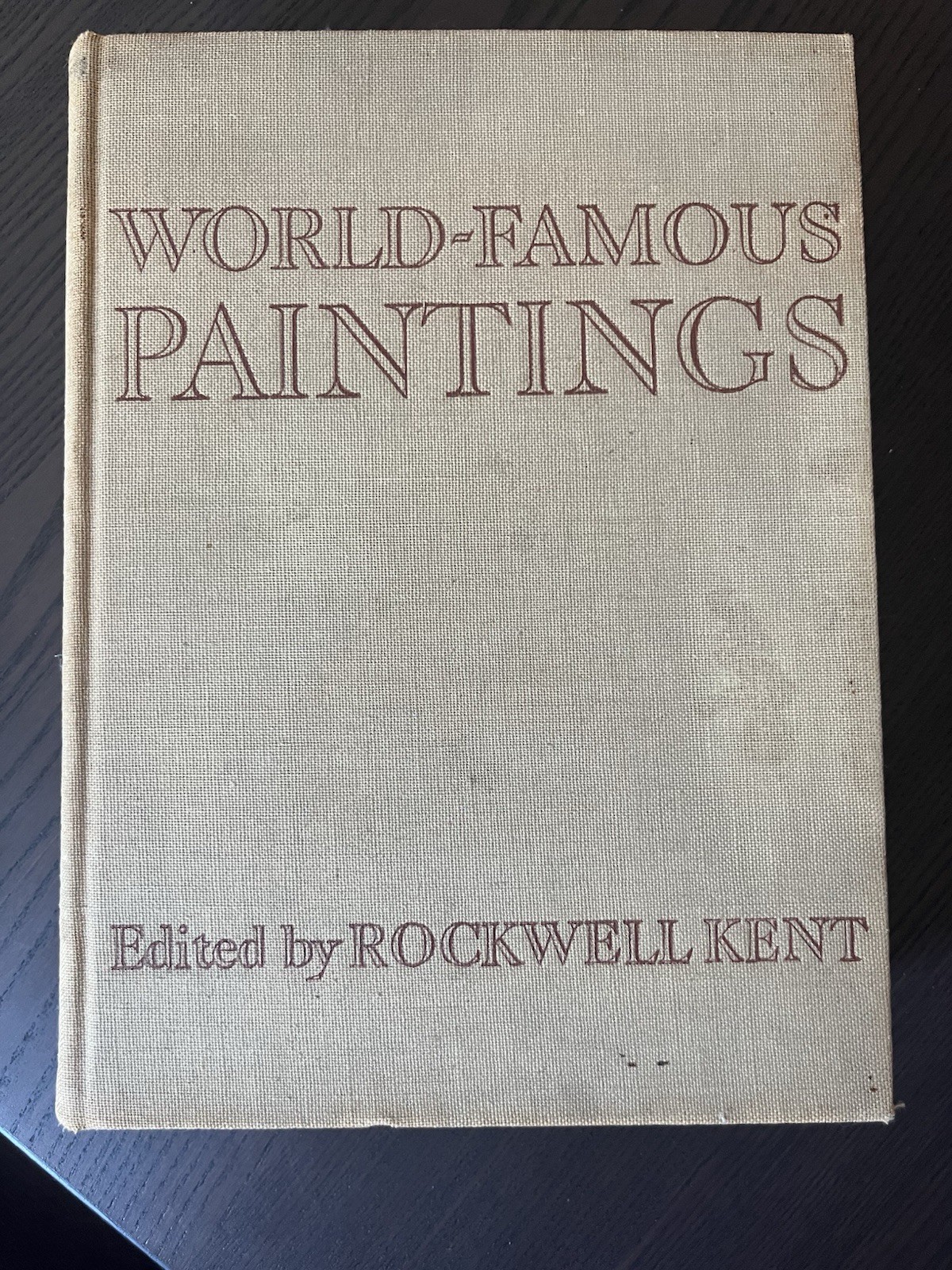 World Famous Paintings Rockwell Kent 1939 Hardcover 100 Color Plates Art Book