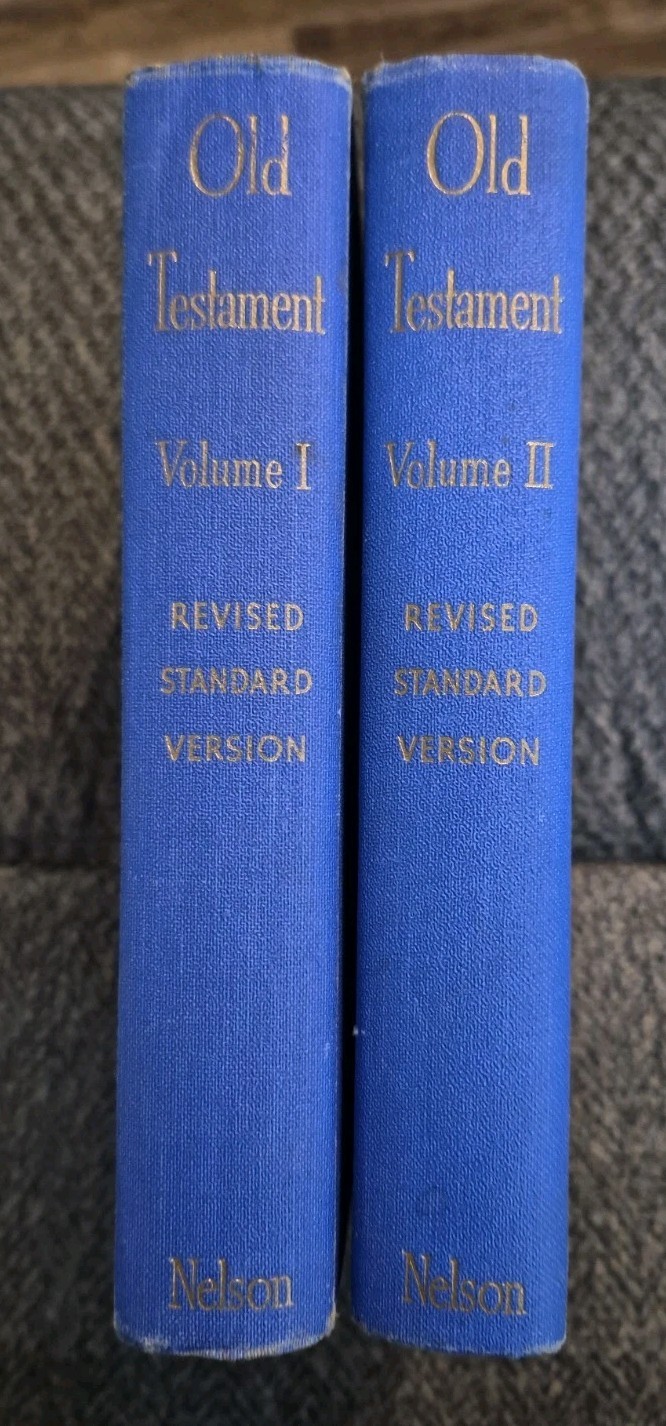 1952 Old Testament Volume 1 and 2 Revised Standard Version Nelson