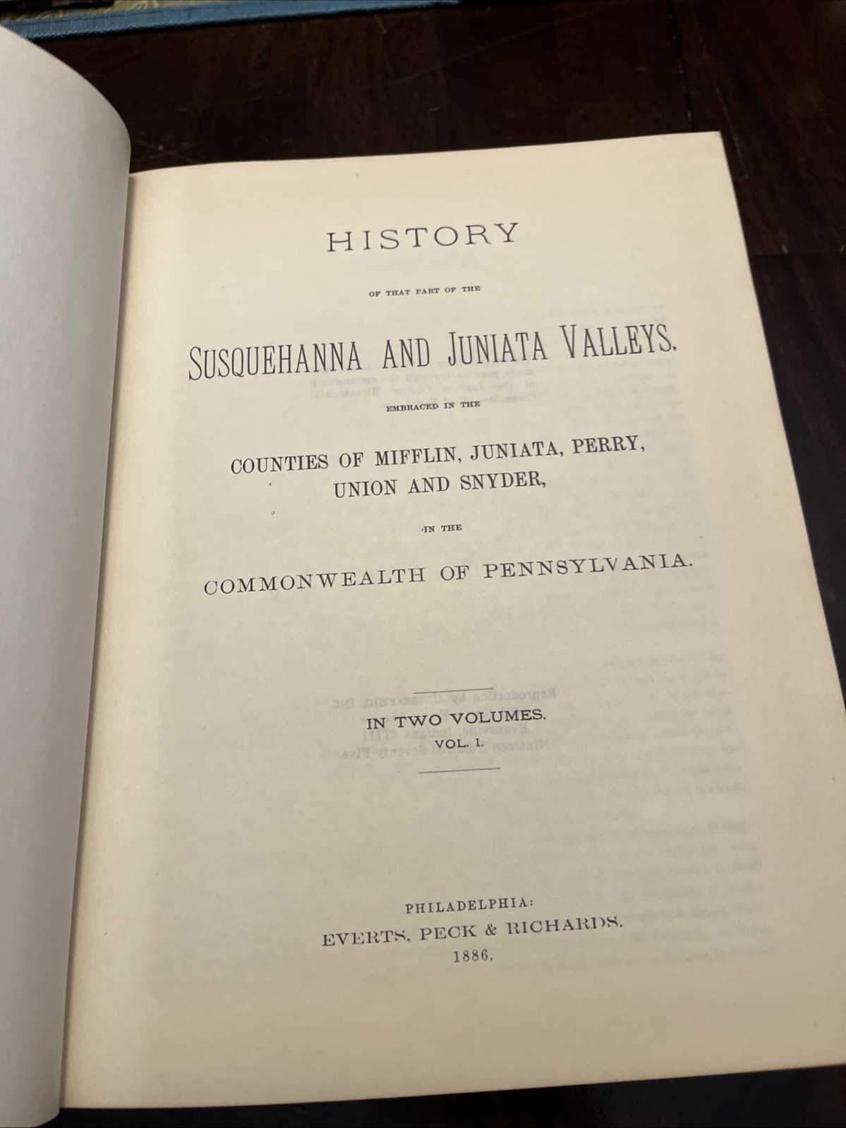 1886 2 Vol History Of Susquehanna And Juniata Valleys Pennsylvania reproductions