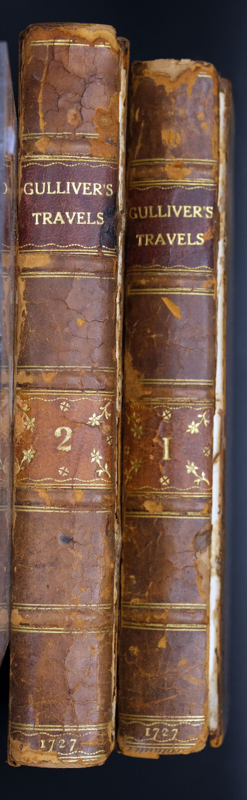 1727 Jonathan Swift Gulliver’s Travels 2 Volumes In Four Parts, Lemuel Gulliver