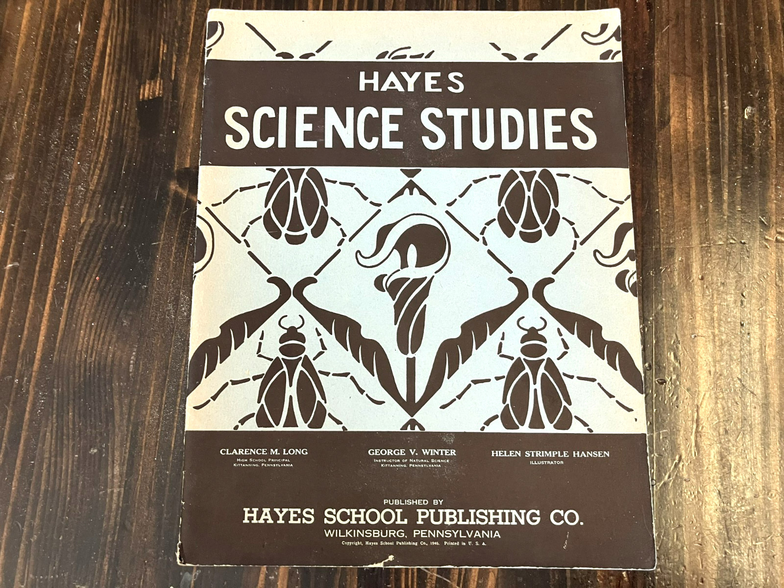 Vintage 1946 HAYES SCIENCE STUDIES Children’s Activity Book Illustrated