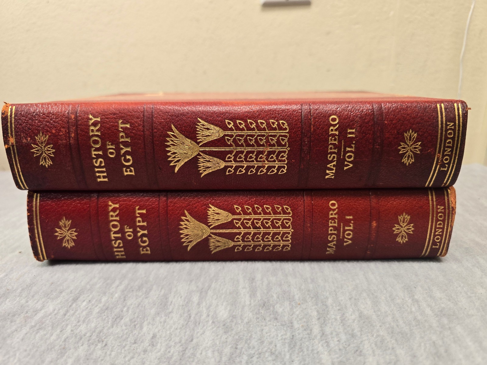 History of Egypt Grolier Society Limited Edition #797 Hardcover 1903 Volumes 1-2