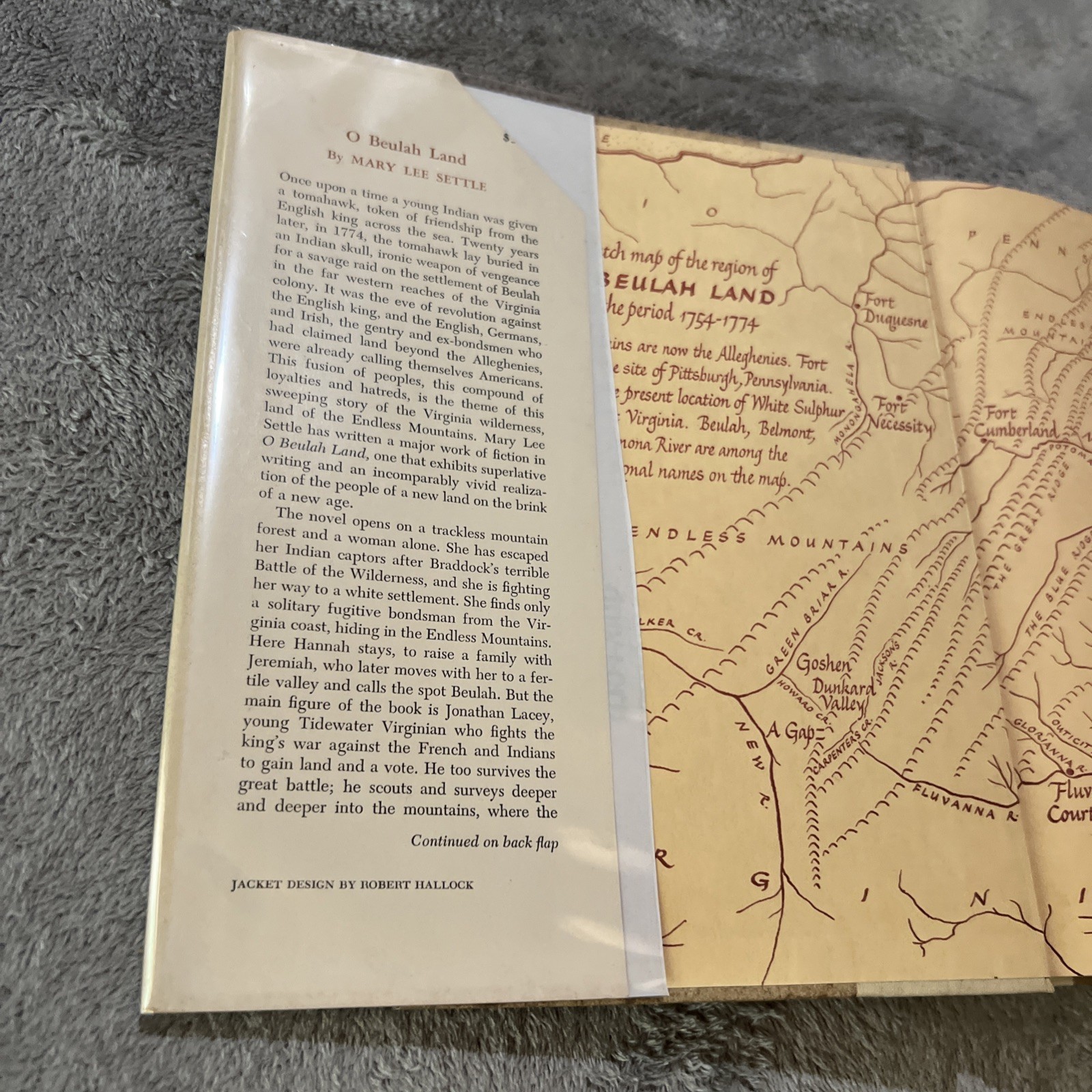 Mart Lee Settle O BEULAH LAND First Edit 1st Print Novel Of Virginia Wilderness