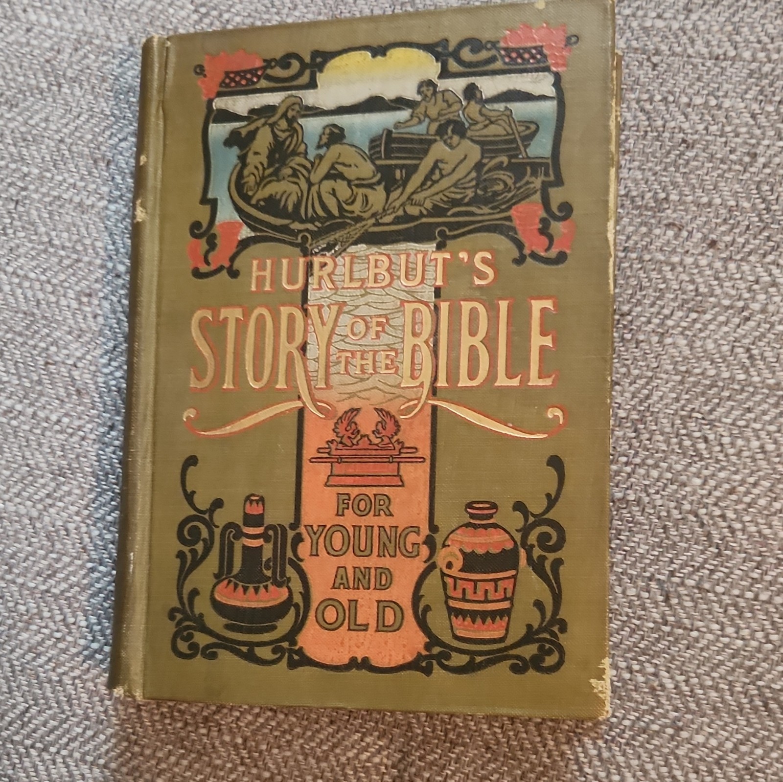 Vintage Hurlbut’s Story Of The Bible Book For Young And Old Million Edition 1904