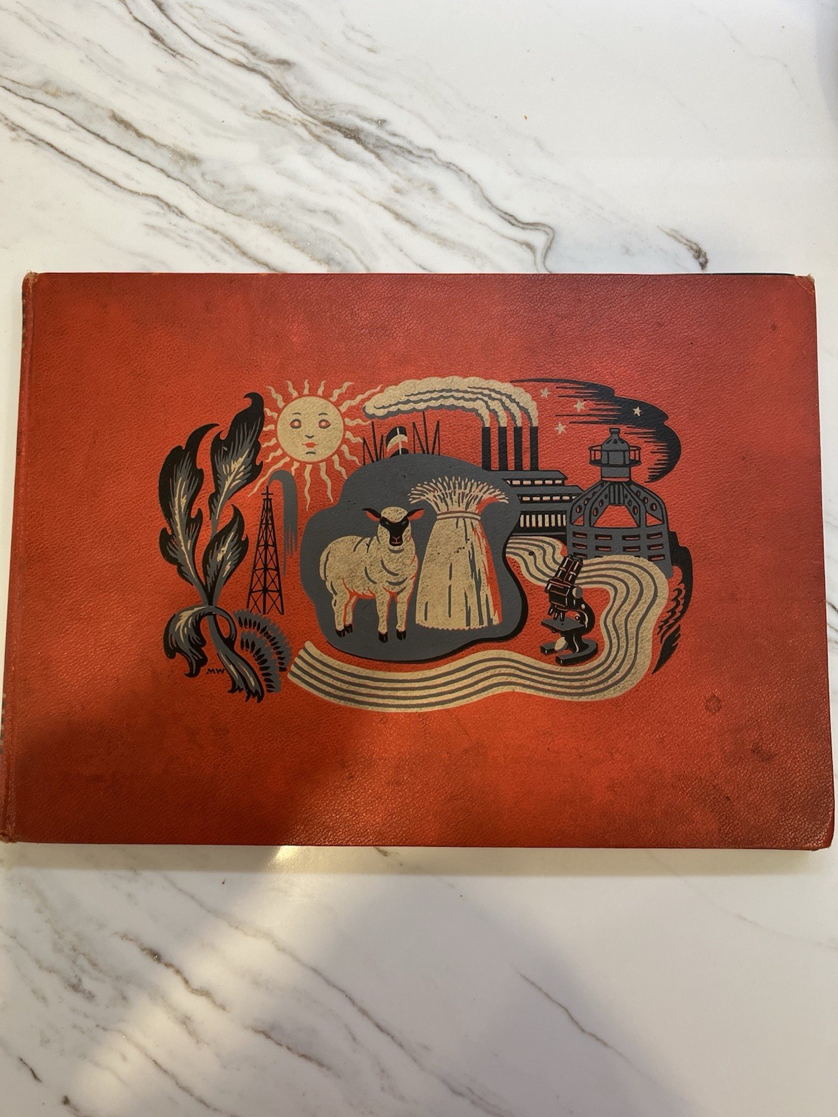 1939 Childcraft Volume 14: Science and Industry; Large Illustrated HC, Vintage